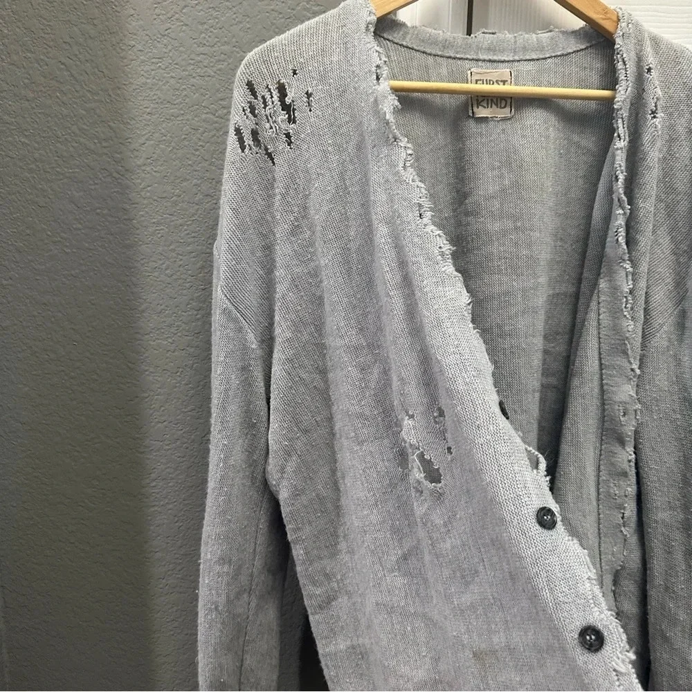 Furst Of a Kind Distressed Cardigan